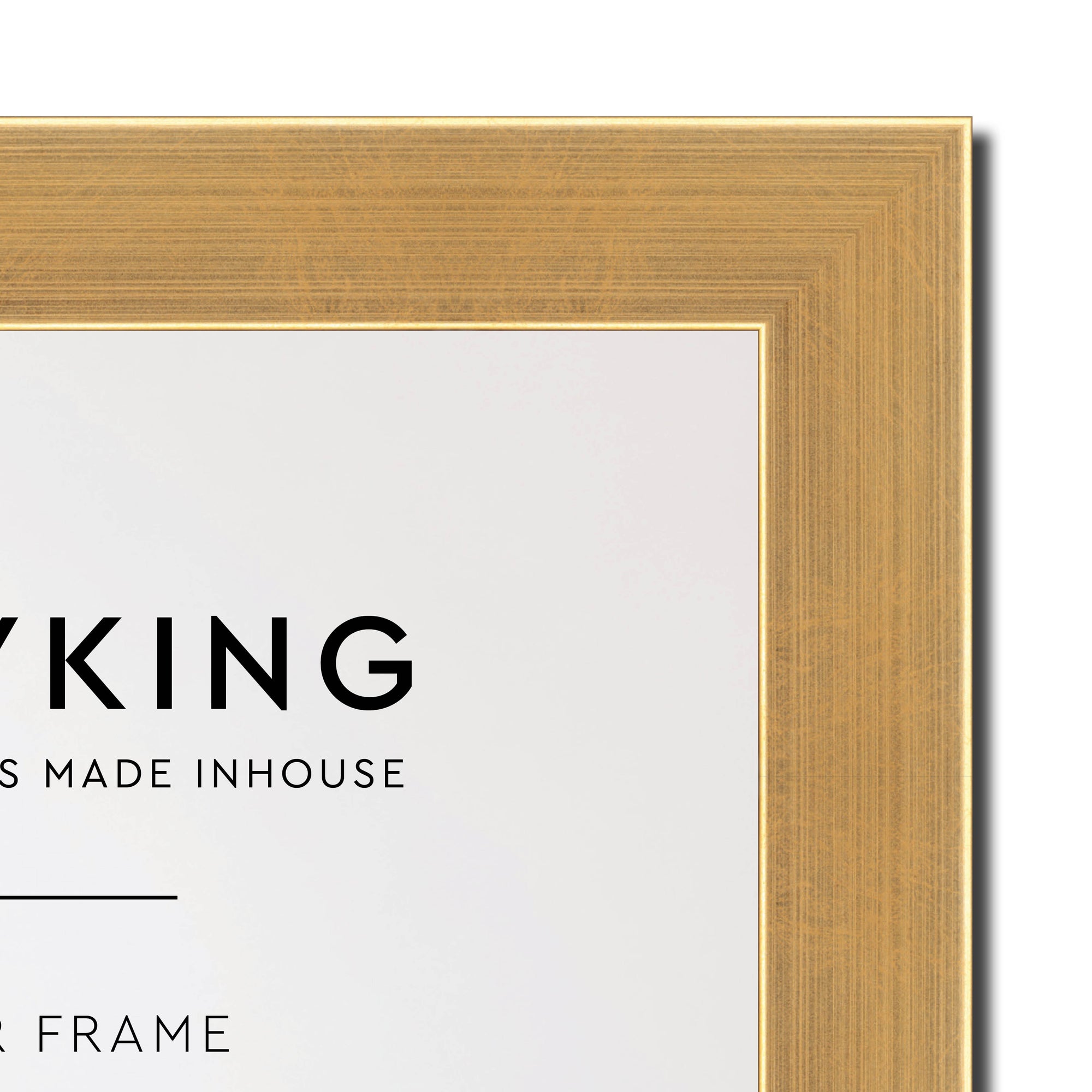 Gold 30mm Wood Photo Frame - 4" x 6" (102mm x 153mm)