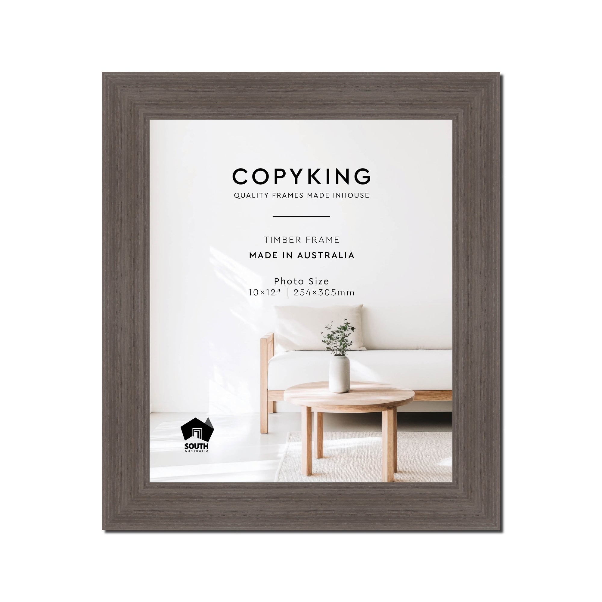 Grove Anthracite 40mm Wood Photo Frame - 10" x 12" (254mm x 305mm)