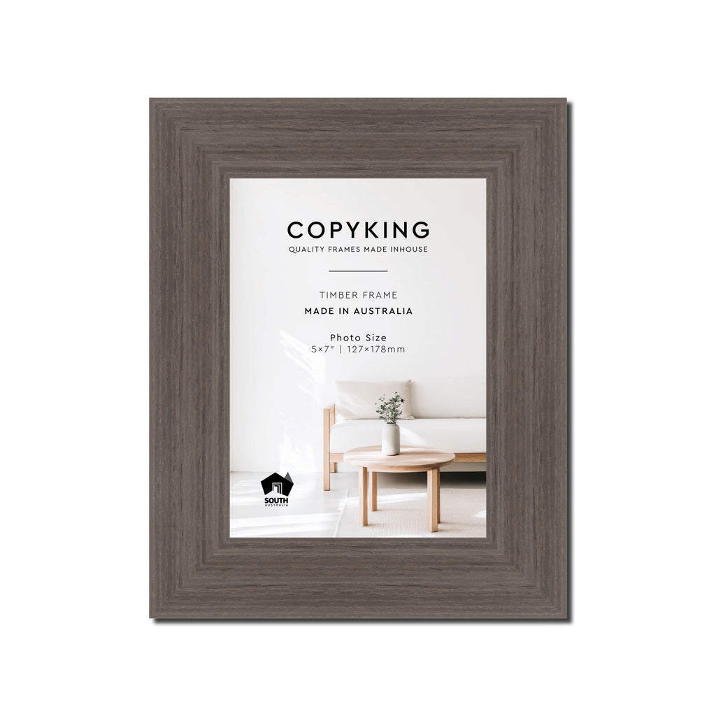 Grove Anthracite 40mm Wood Photo Frame - 5" x 7" (127mm x 178mm)