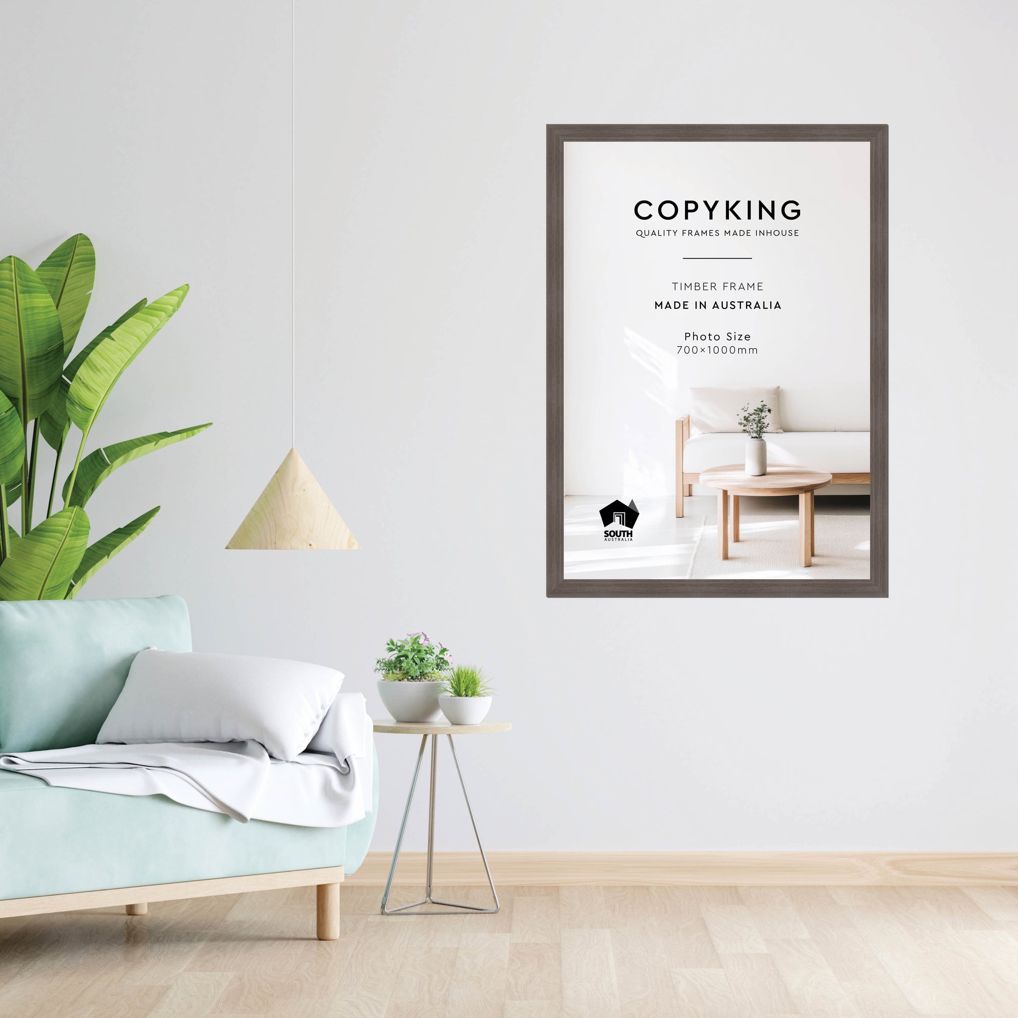 Grove Anthracite 40mm Wood Poster Frame - 70cm x 100cm