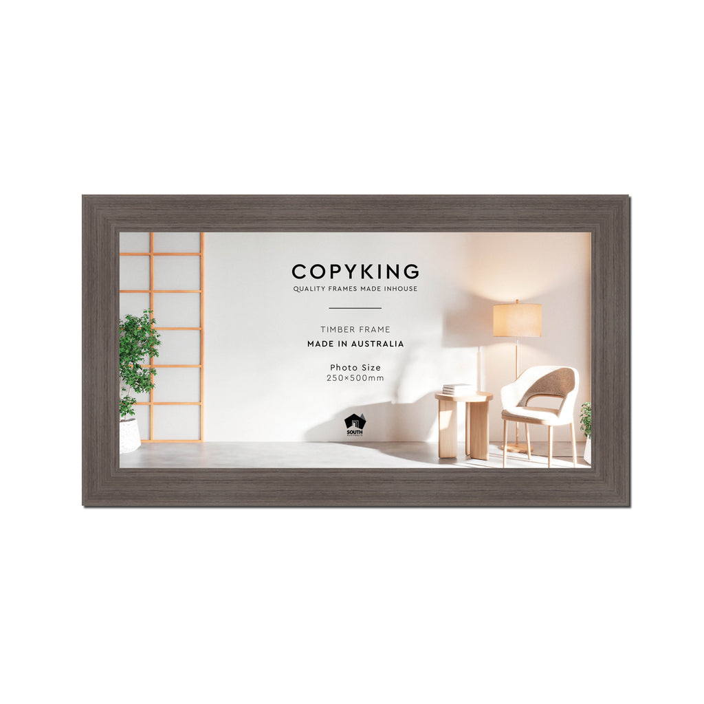 Grove Anthracite 40mm Wood Panoramic Photo Frame - 25cm x 50cm