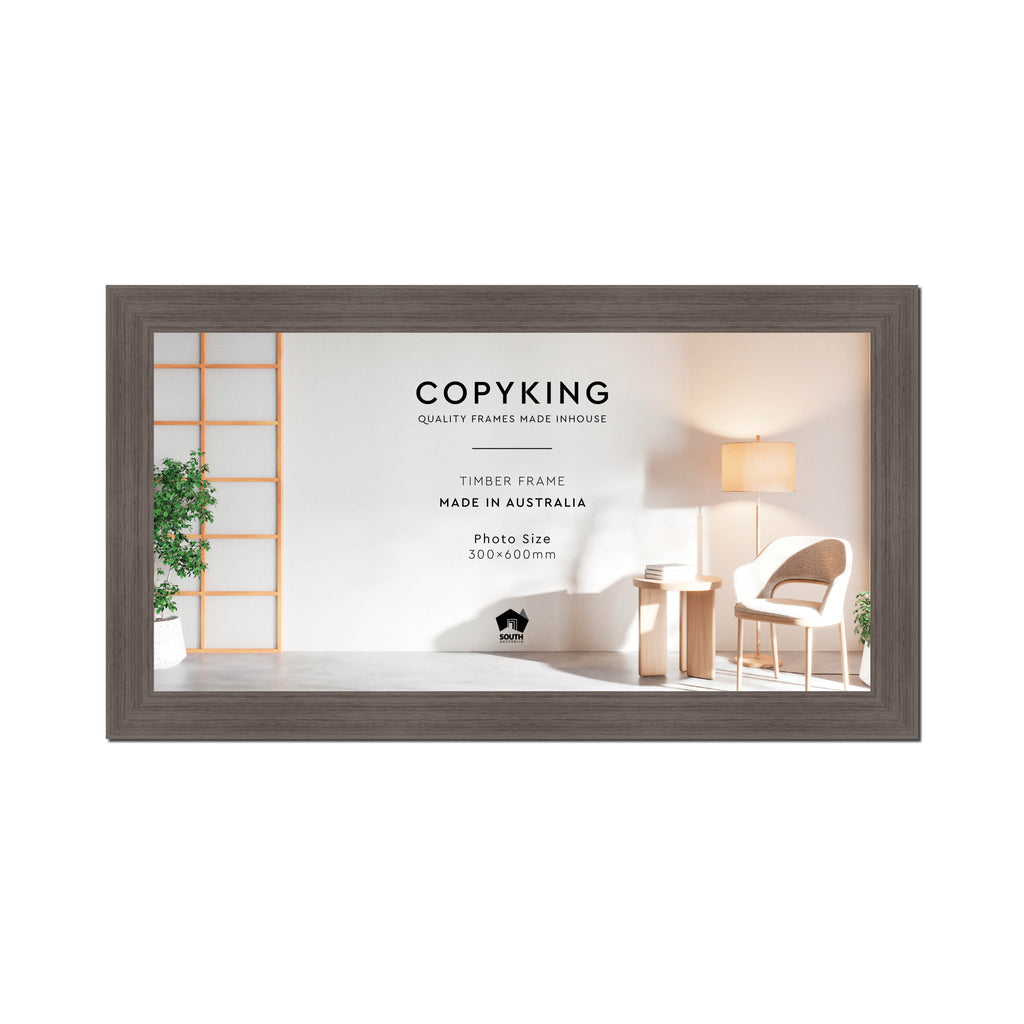 Grove Anthracite 40mm Wood Panoramic Photo Frame - 30cm x 60cm