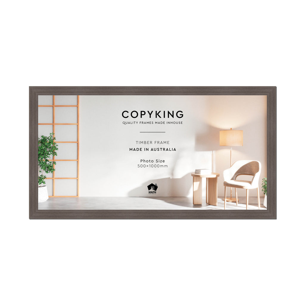 Grove Anthracite 40mm Wood Panoramic Photo Frame - 50cm x 100cm