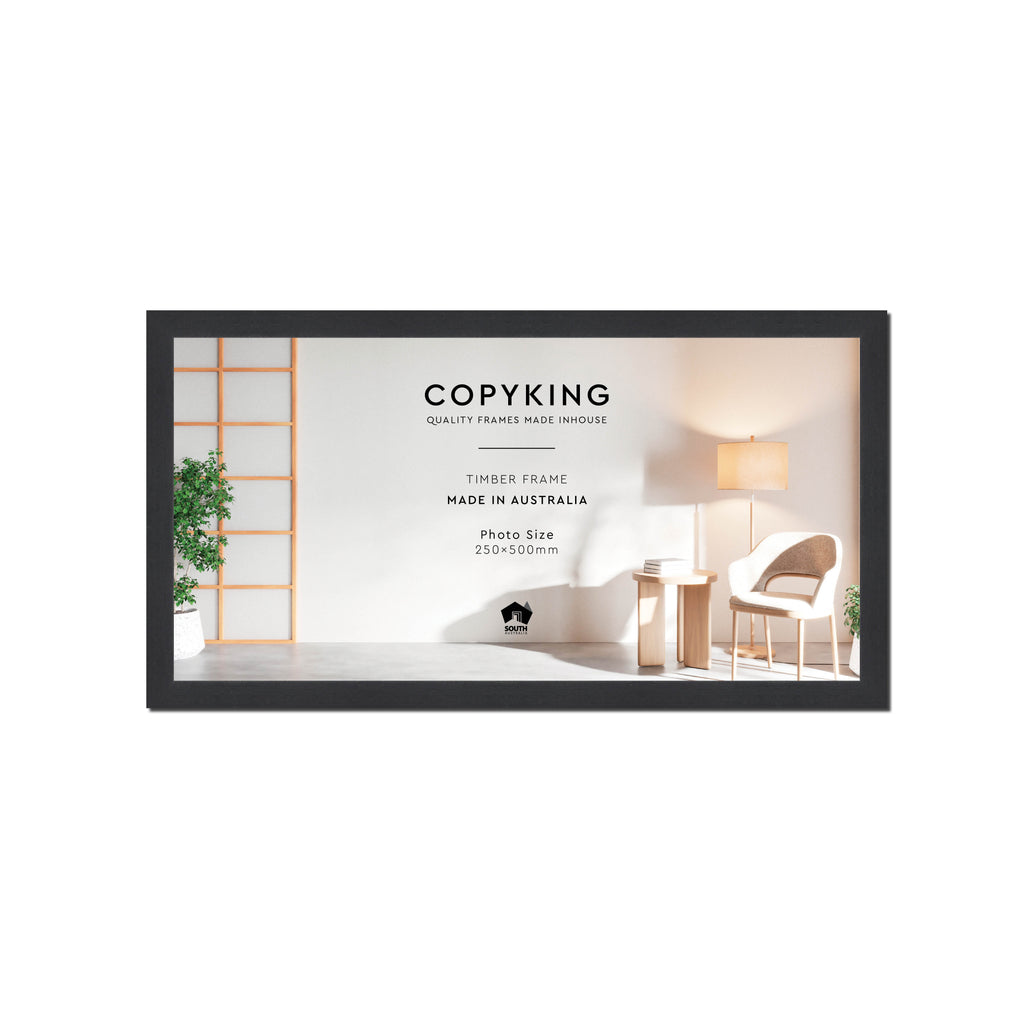 Grove Black 20mm Wood Panoramic Photo Frame - 25cm x 50cm