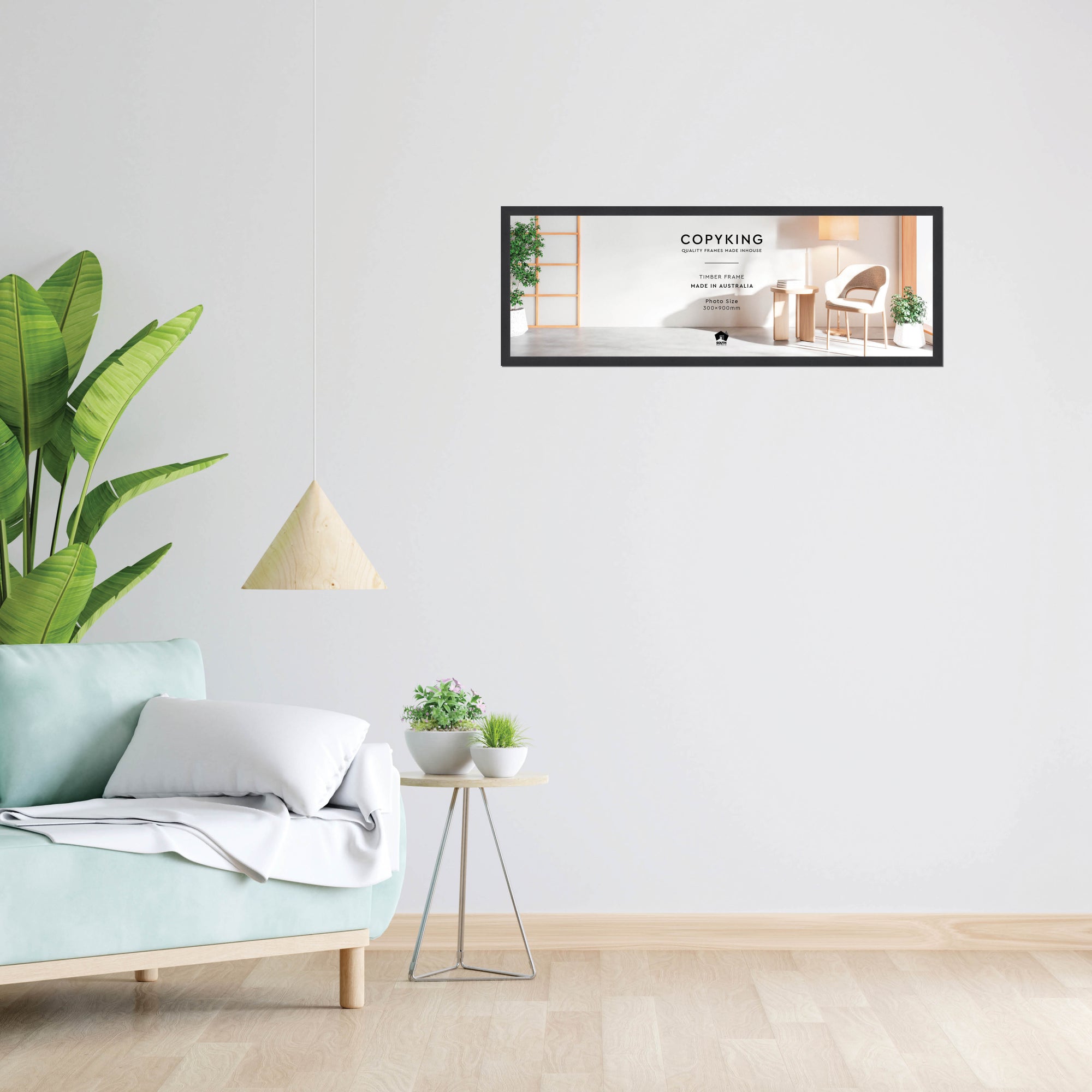 Grove Black 20mm Wood Panoramic Photo Frame - 30cm x 90cm