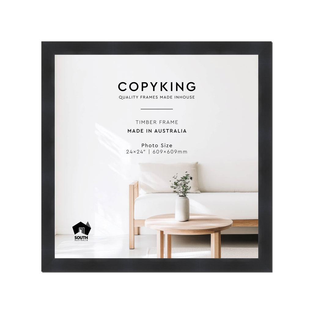 Grove Black 40mm Wood Square Photo Frame - 24" x 24" (609mm x 609mm)