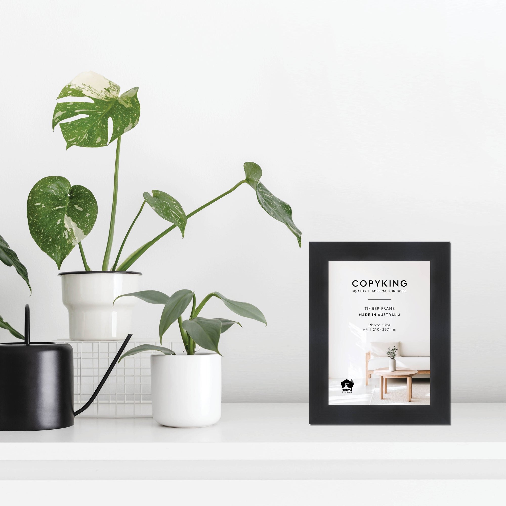 Grove Black 40mm Wood Poster Frame - A4 (210mm x 297mm)