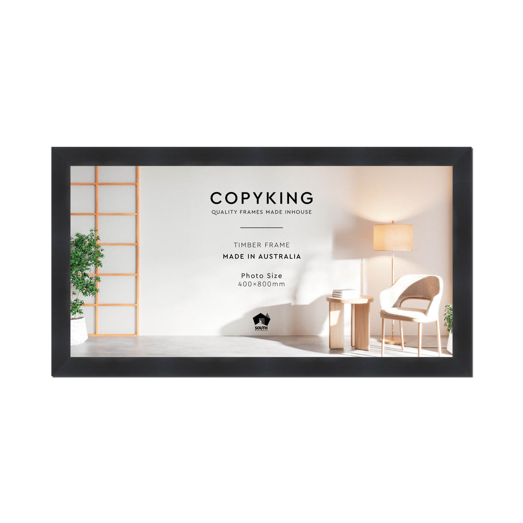 Grove Black 40mm Wood Panoramic Photo Frame - 40cm x 80cm