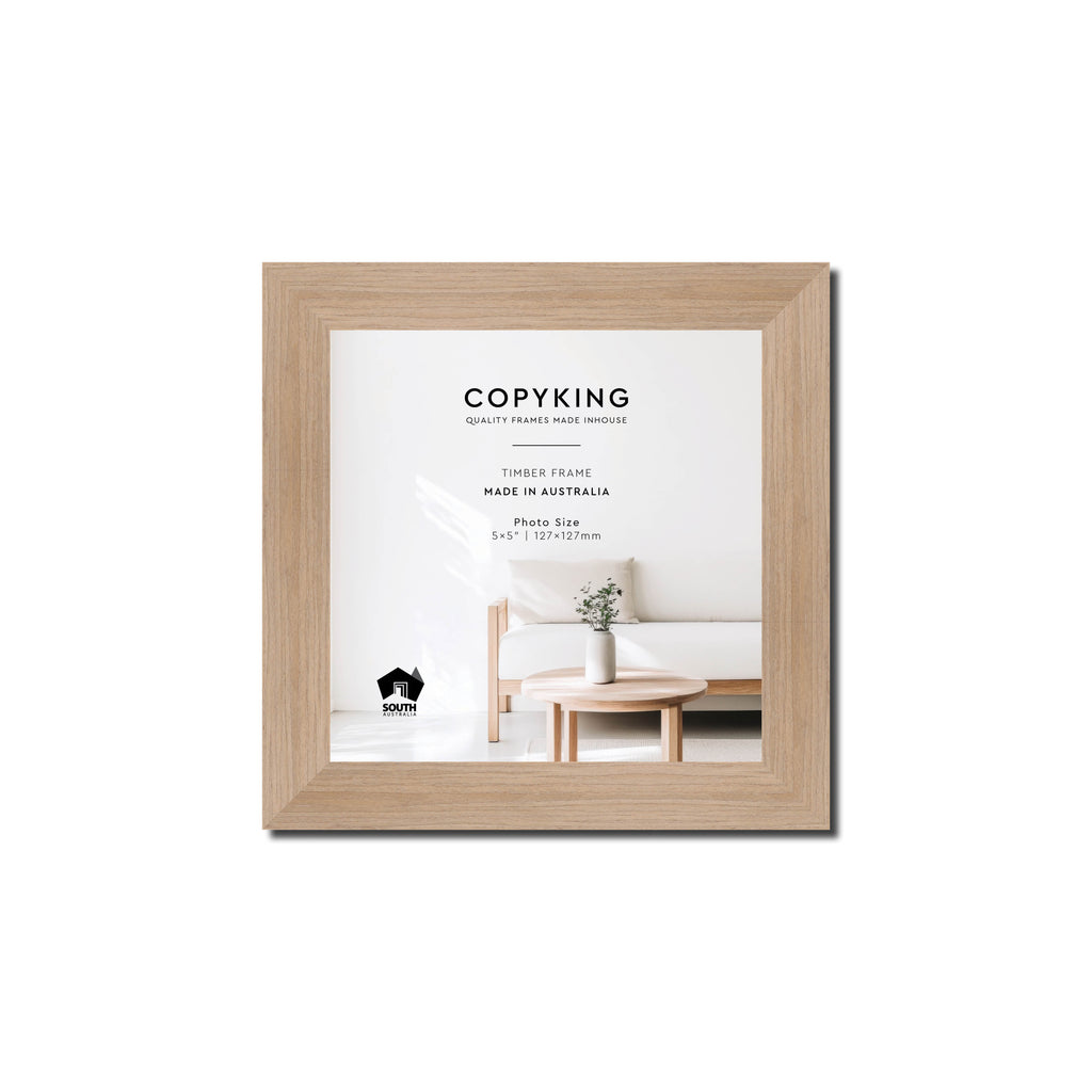 Grove Camel 20mm Wood Square Photo Frame - 5" x 5" (127mm x 127mm)