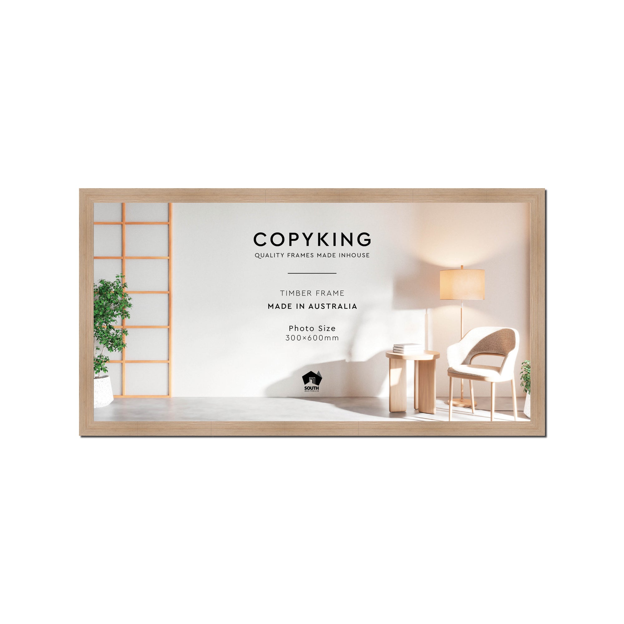 Grove Camel 20mm Wood Panoramic Photo Frame - 30cm x 60cm