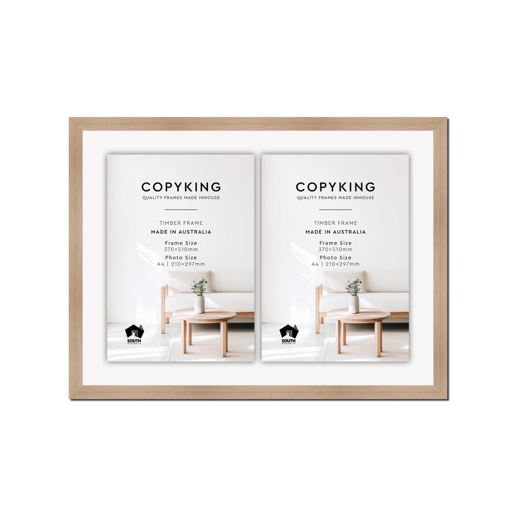 Grove Camel 20mm Wood Certificate Frame - 370mm x 510mm - 2 Certificates (A4)