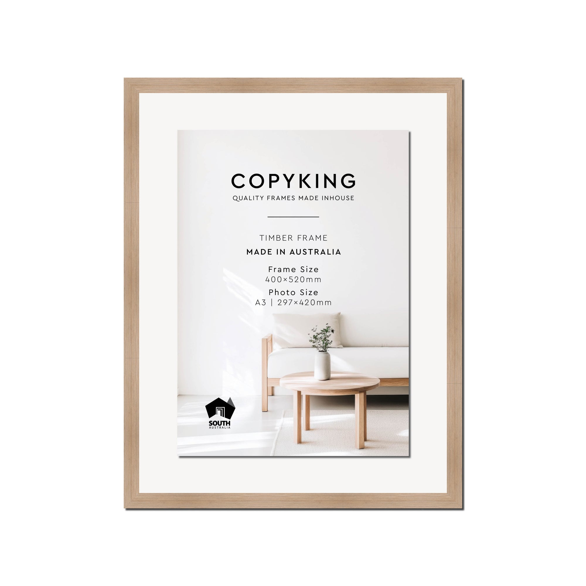 Grove Camel 20mm Wood Certificate Frame - 400mm x 520mm - 1 Certificates (A3)