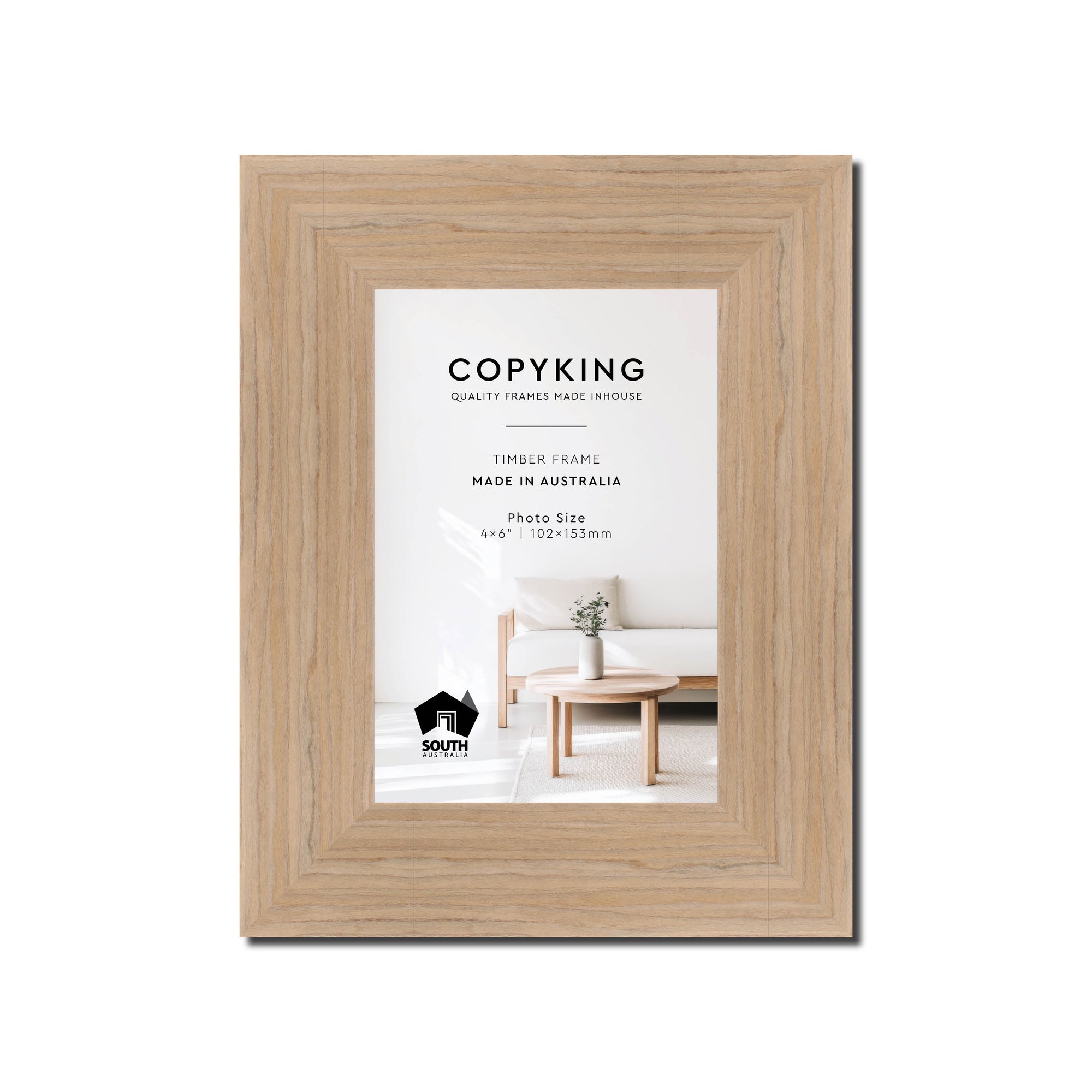 Grove Camel 40mm Wood Photo Frame - 4" x 6" (102mm x 153mm)