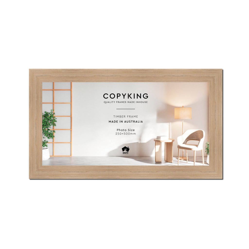 Grove Camel 40mm Wood Panoramic Photo Frame - 25cm x 50cm