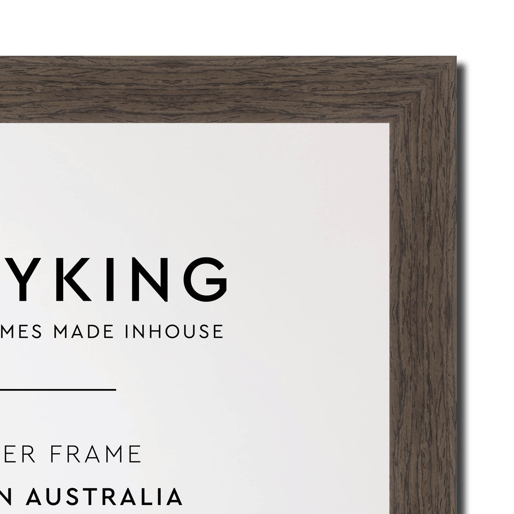 Grove Chocolate 20mm Wood Collage Photo Frame - 12" x 24" - 3 Photos (6" x 8")