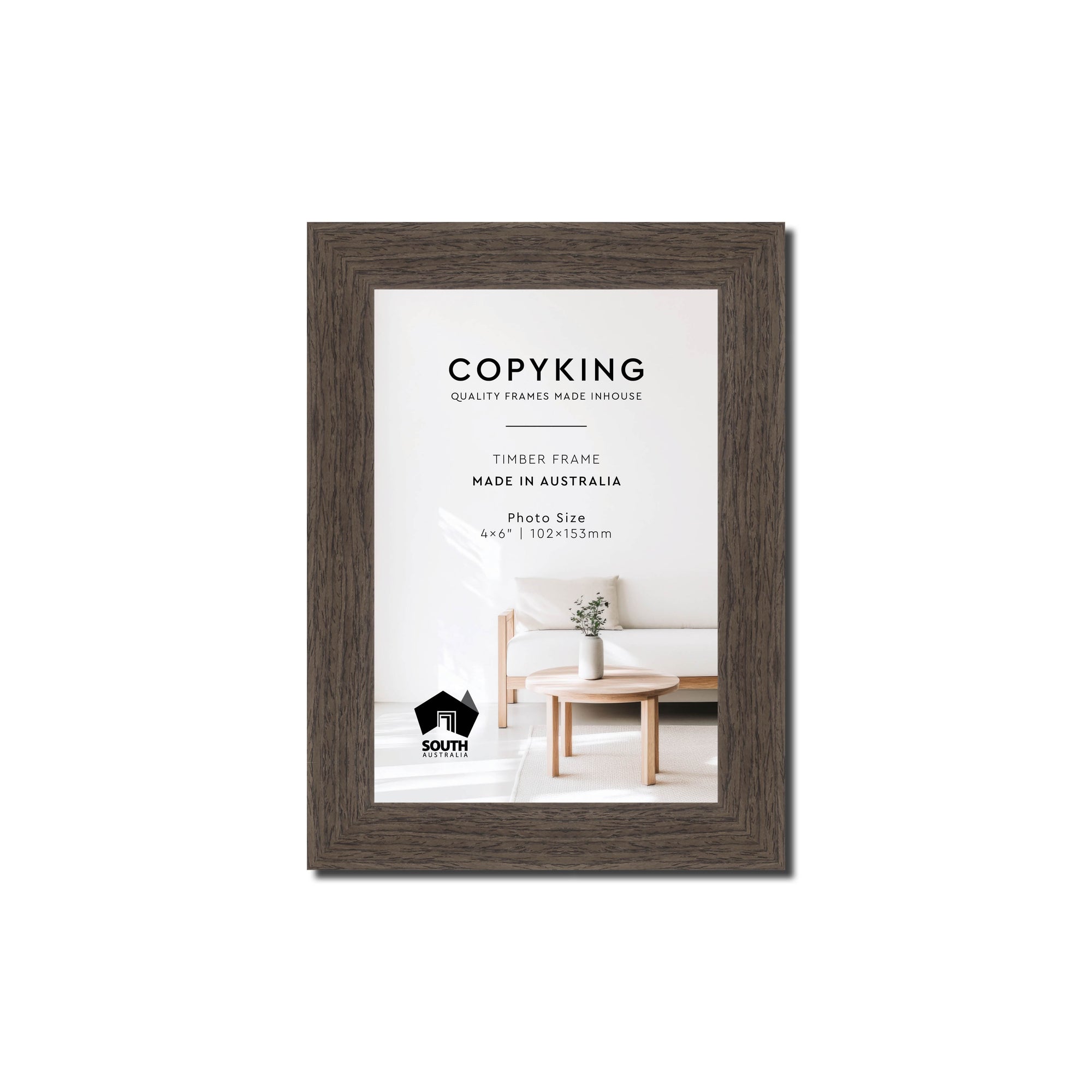 Grove Chocolate 20mm Wood Photo Frame - 4" x 6" (102mm x 153mm)