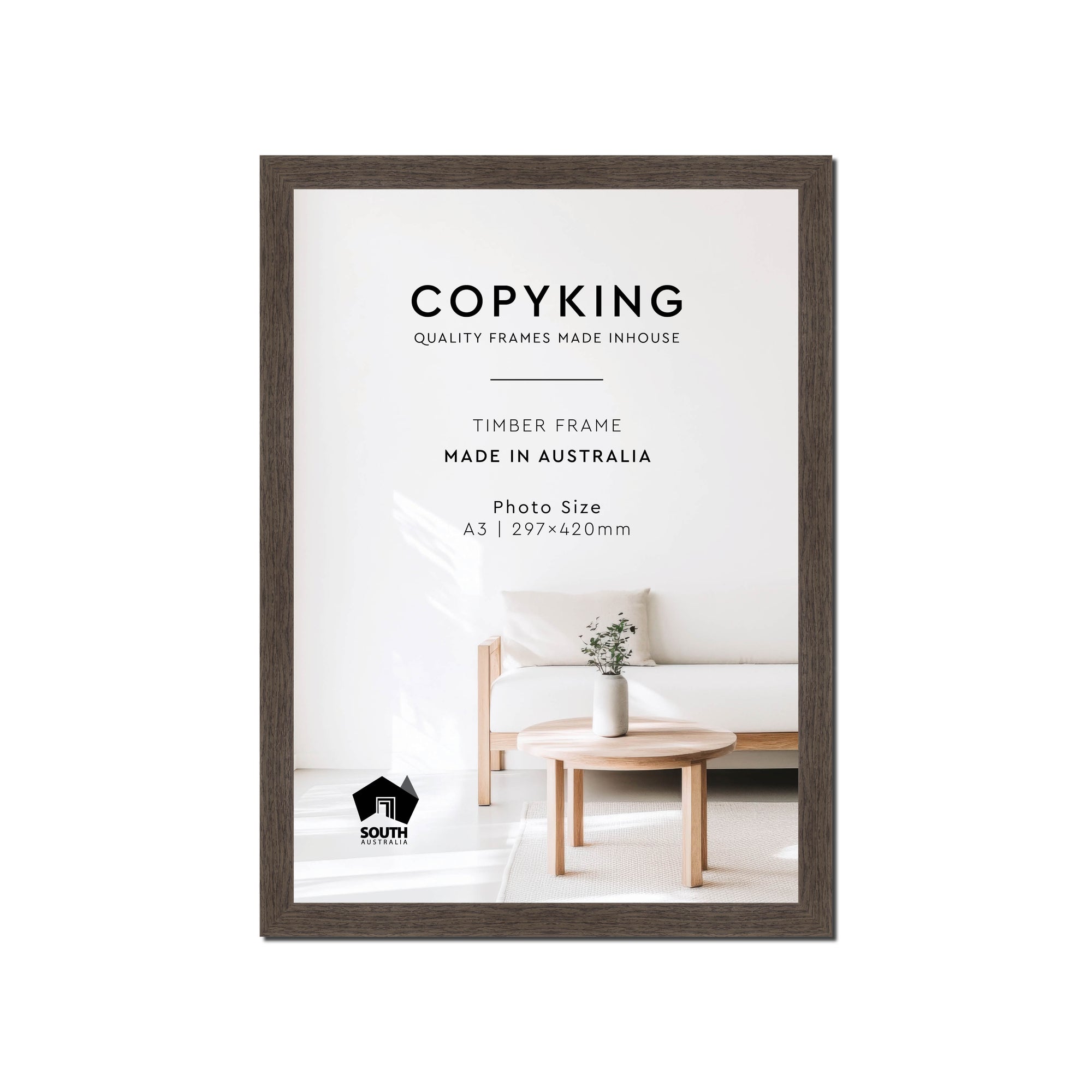 Grove Chocolate 20mm Wood Poster Frame - A3 (297mm x 420mm)