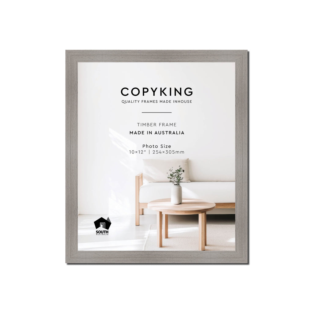 Grove Grey 20mm Wood Photo Frame - 10" x 12" (254mm x 305mm)
