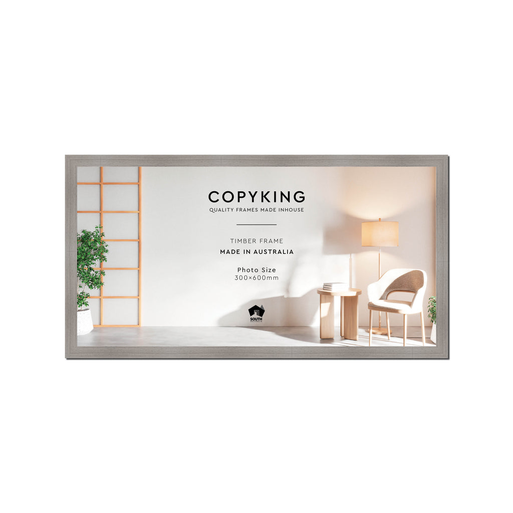 Grove Grey 20mm Wood Panoramic Photo Frame - 30cm x 60cm