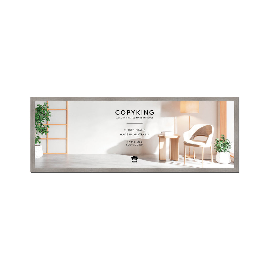 Grove Grey 20mm Wood Panoramic Photo Frame - 30cm x 90cm