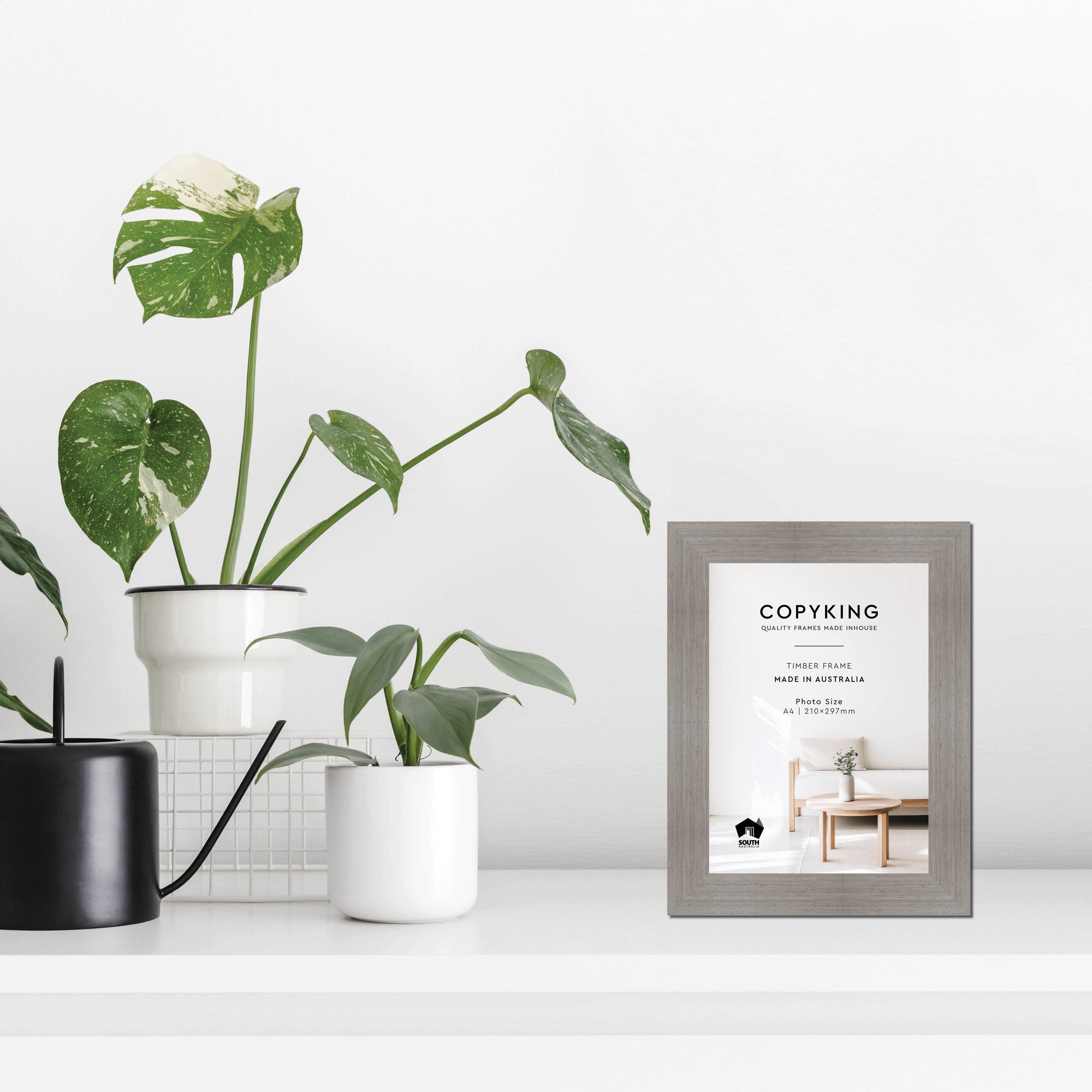 Grove Grey 40mm Wood Poster Frame - A4 (210mm x 297mm)