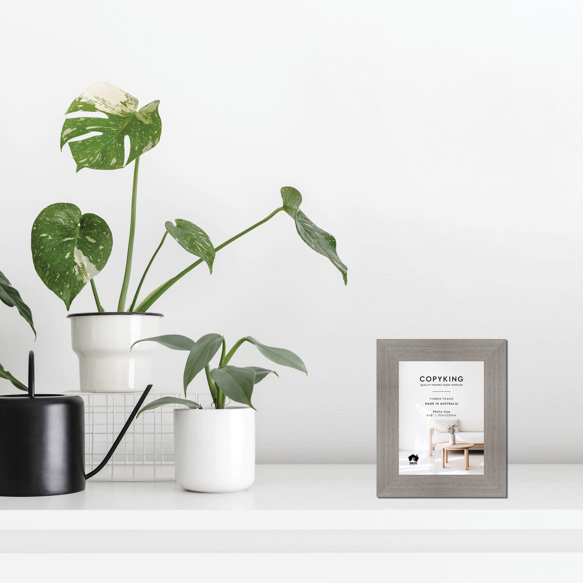 Grove Grey 40mm Wood Photo Frame - 6" x 8" (153mm x 203mm)