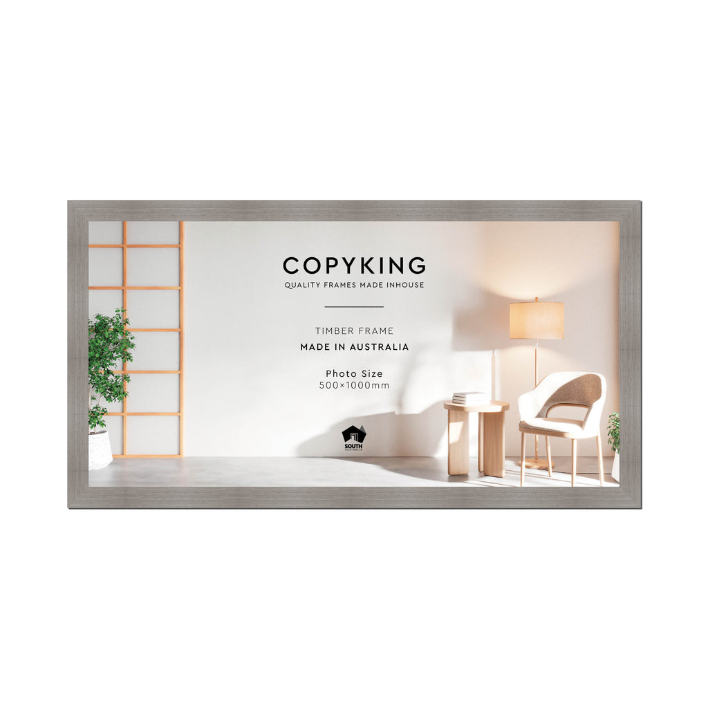 Grove Grey 40mm Wood Panoramic Photo Frame - 50cm x 100cm