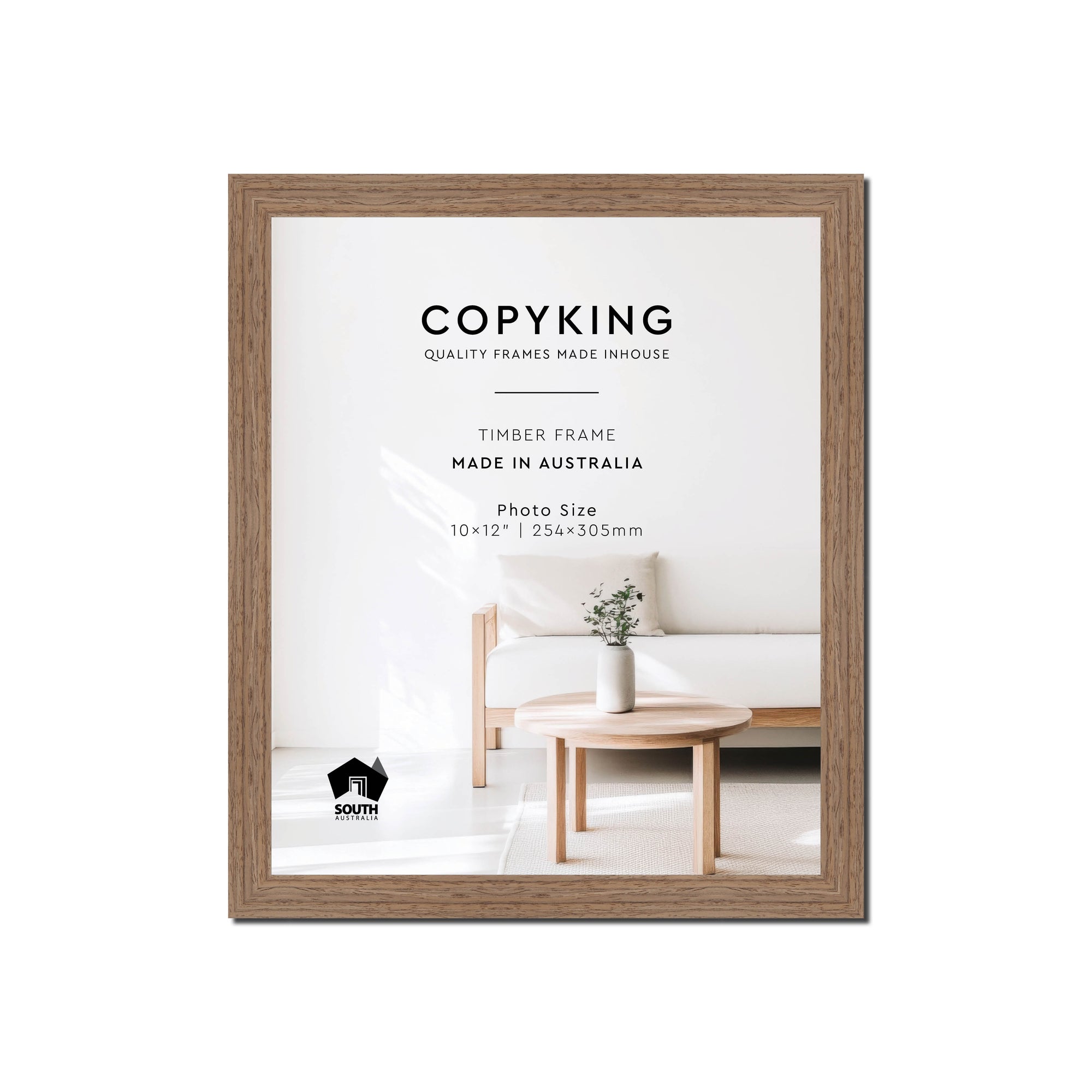 Grove Taupe 20mm Wood Photo Frame - 10" x 12" (254mm x 305mm)