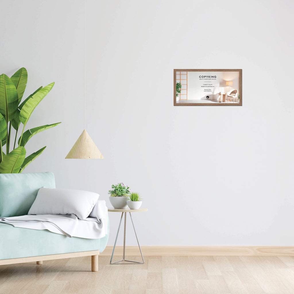 Grove Taupe 20mm Wood Panoramic Photo Frame - 25cm x 50cm