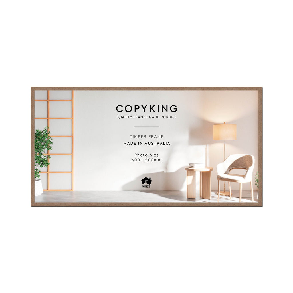 Grove Taupe 20mm Wood Panoramic Photo Frame - 60cm x 120cm