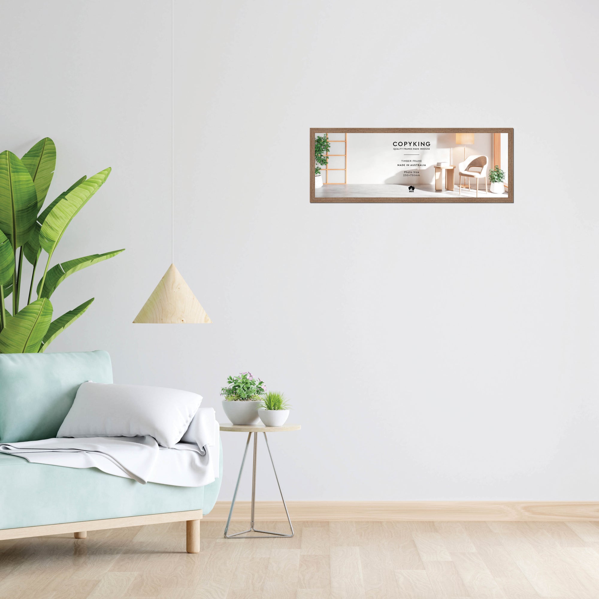 Grove Taupe 20mm Wood Panoramic Photo Frame - 25cm x 75cm