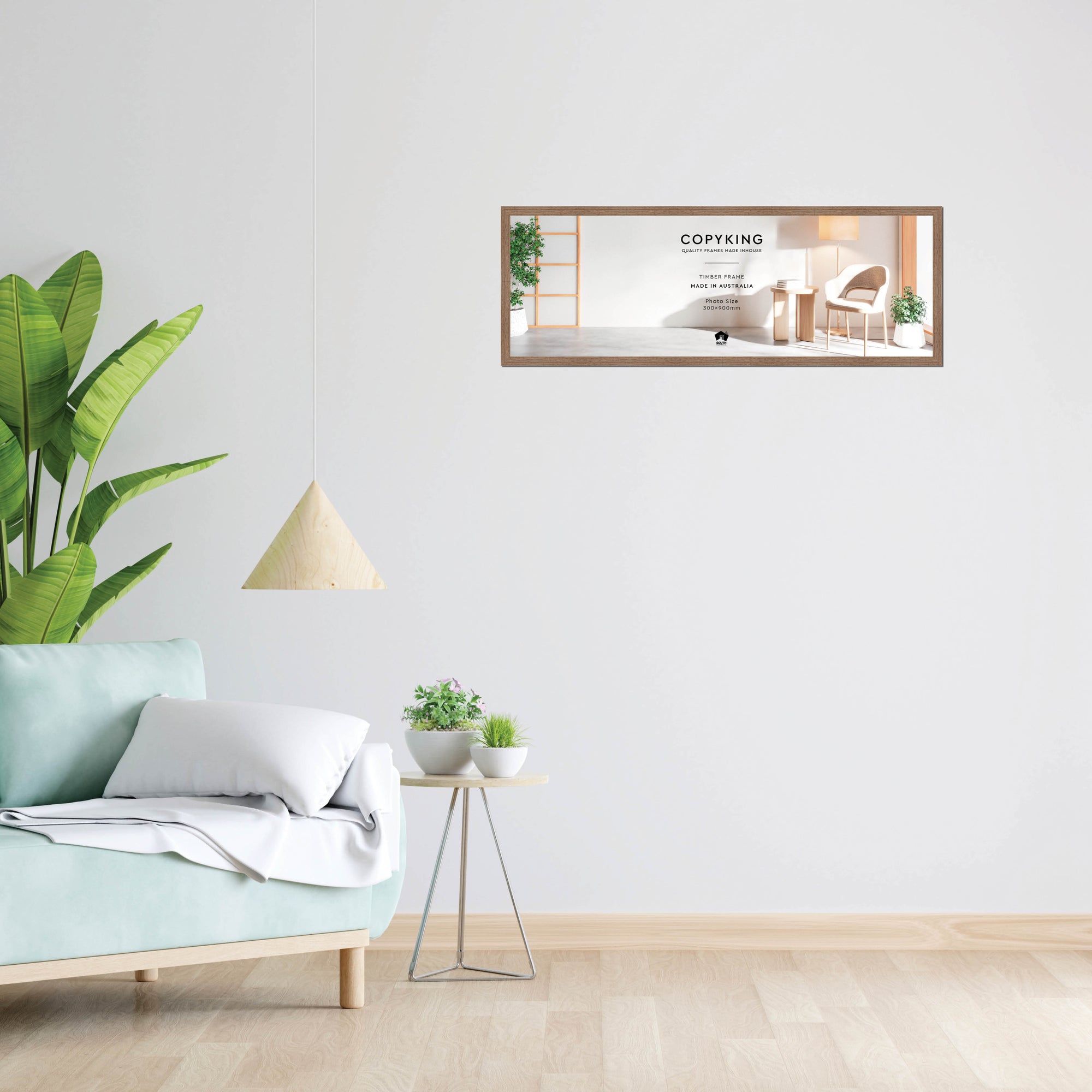 Grove Taupe 20mm Wood Panoramic Photo Frame - 30cm x 90cm