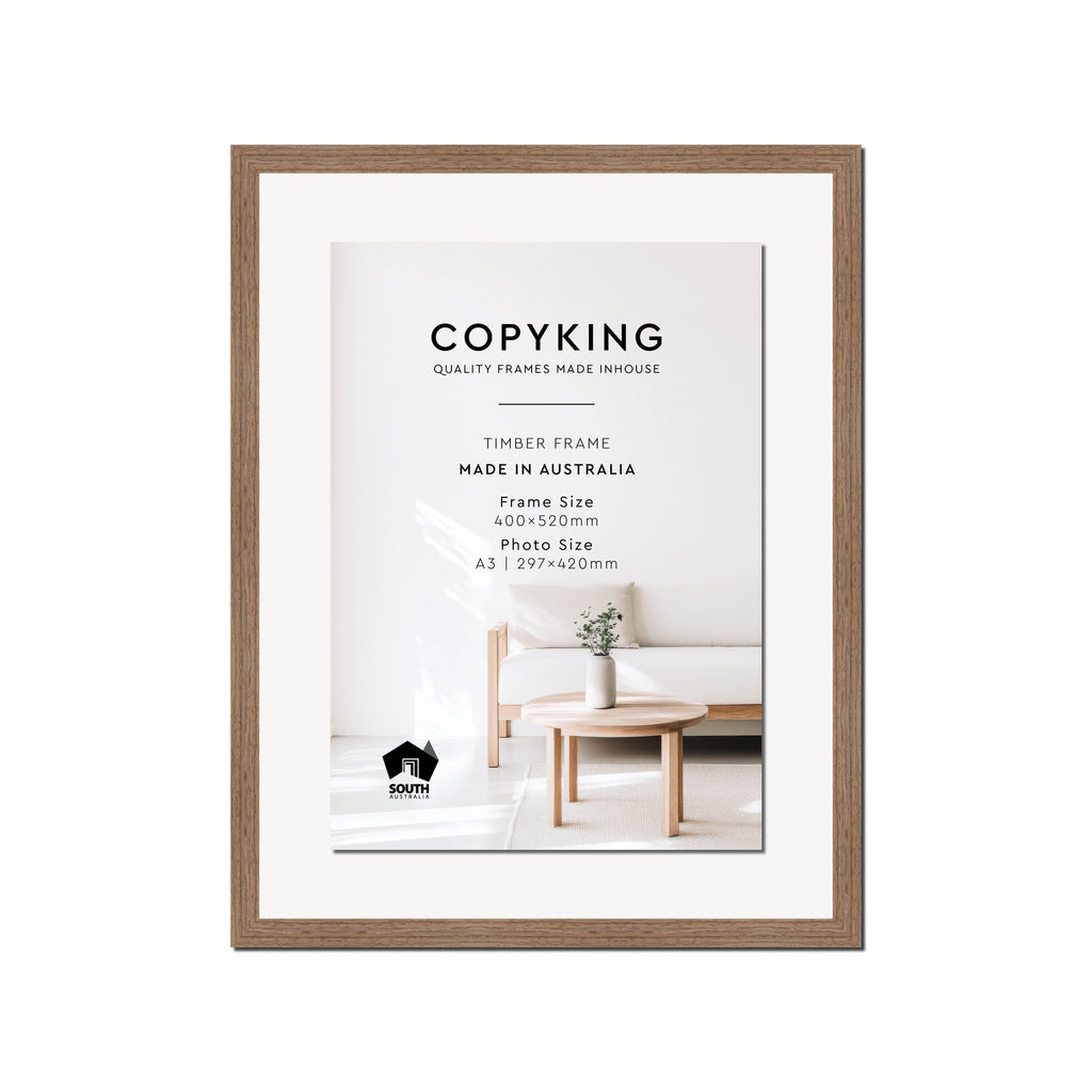 Grove Taupe 20mm Wood Certificate Frame - 400mm x 520mm - 1 Certificates (A3)