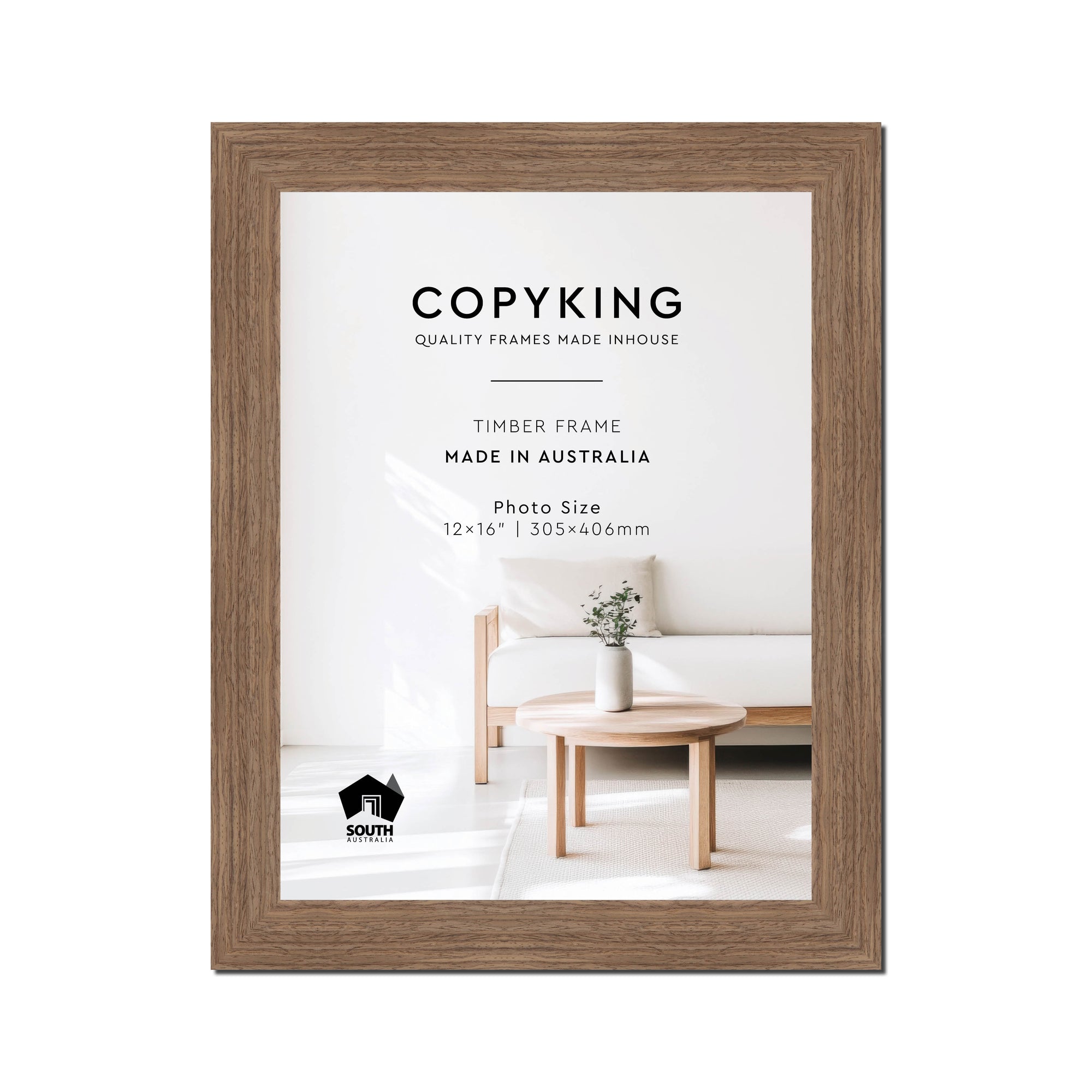 Grove Taupe 40mm Wood Photo Frame - 12" x 16" (305mm x 406mm)