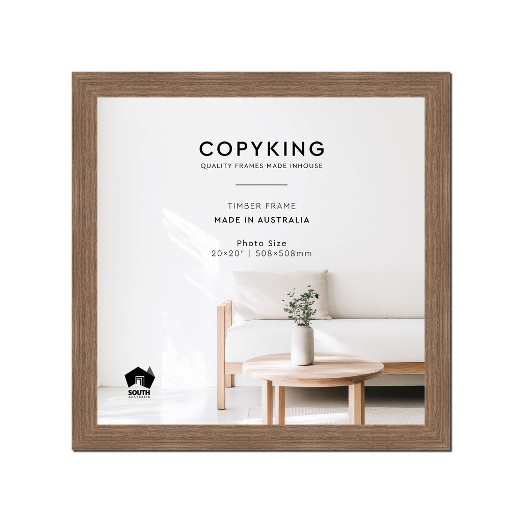 Grove Taupe 40mm Wood Square Photo Frame - 20" x 20" (508mm x 508mm)