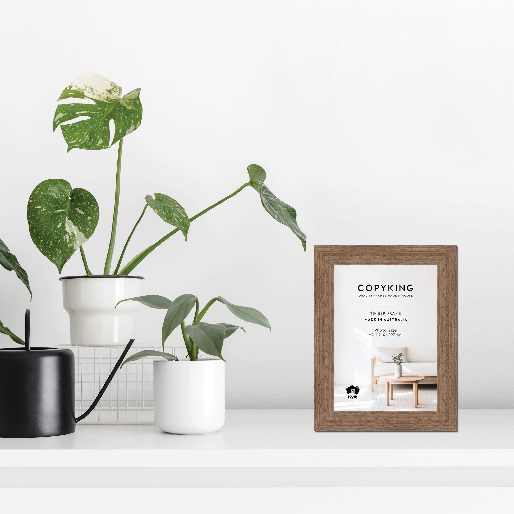 Grove Taupe 40mm Wood Poster Frame - A4 (210mm x 297mm)