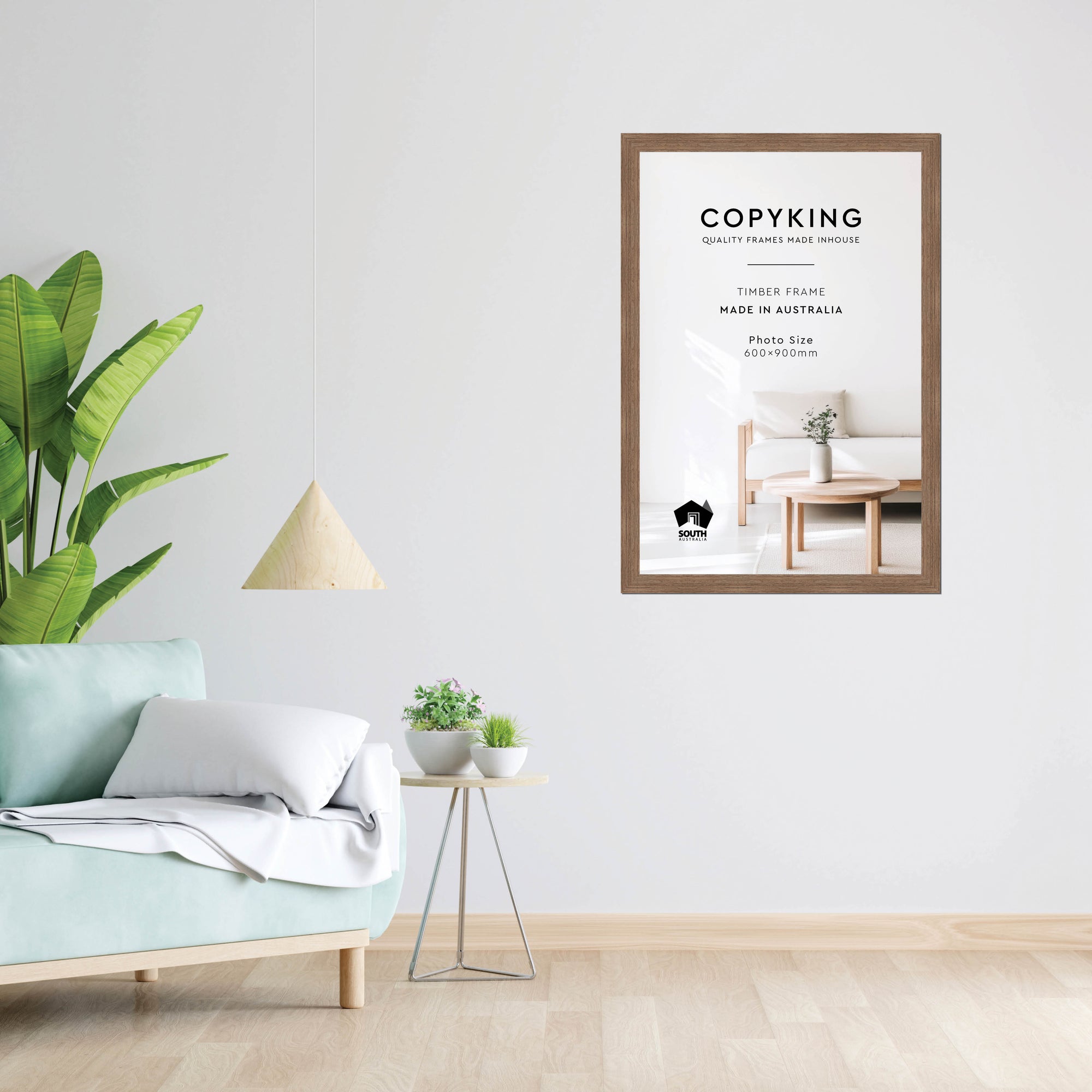 Grove Taupe 40mm Wood Poster Frame - 60cm x 90cm
