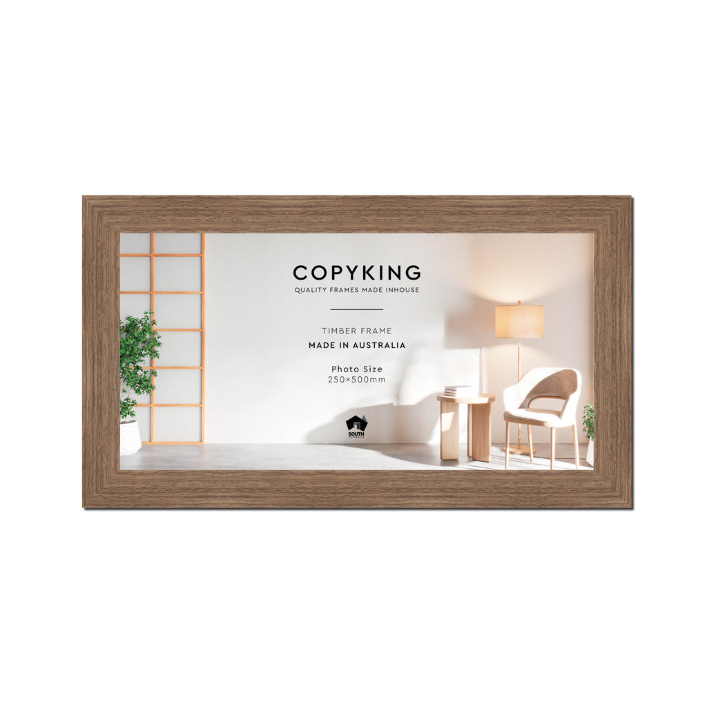 Grove Taupe 40mm Wood Panoramic Photo Frame - 25cm x 50cm