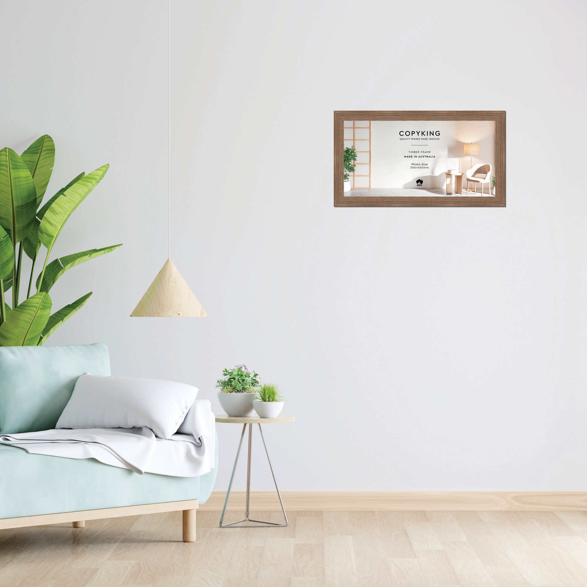 Grove Taupe 40mm Wood Panoramic Photo Frame - 30cm x 60cm