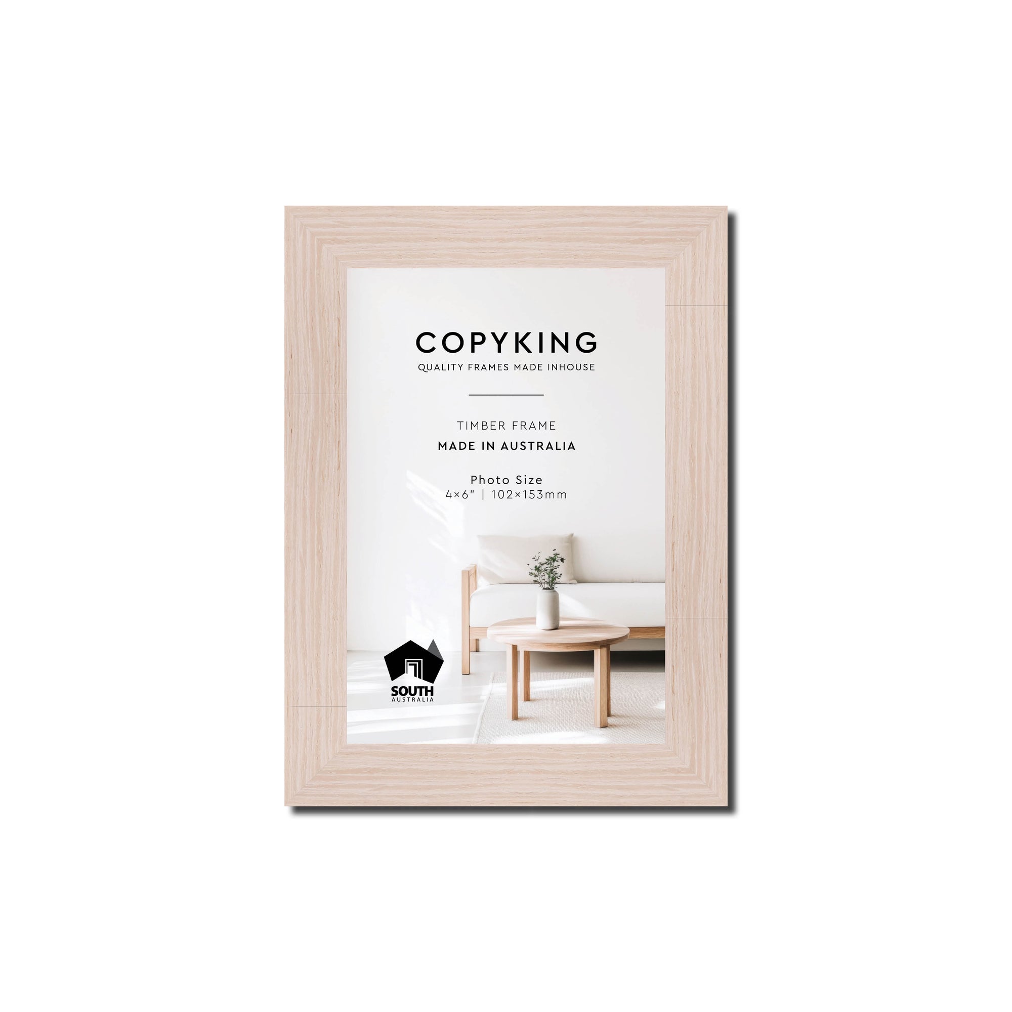 Grove White 20mm Wood Photo Frame - 4" x 6" (102mm x 153mm)