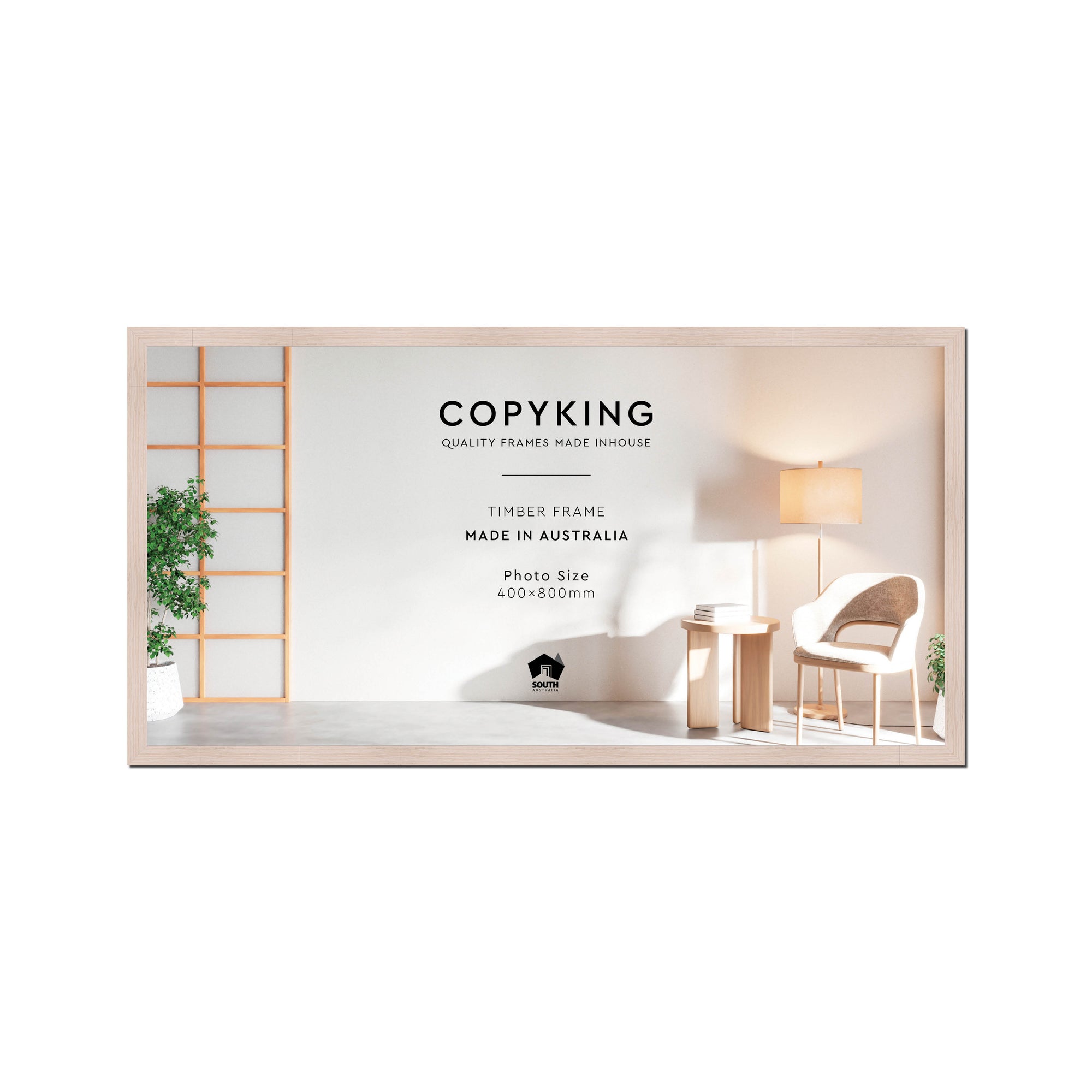 Grove White 20mm Wood Panoramic Photo Frame - 40cm x 80cm