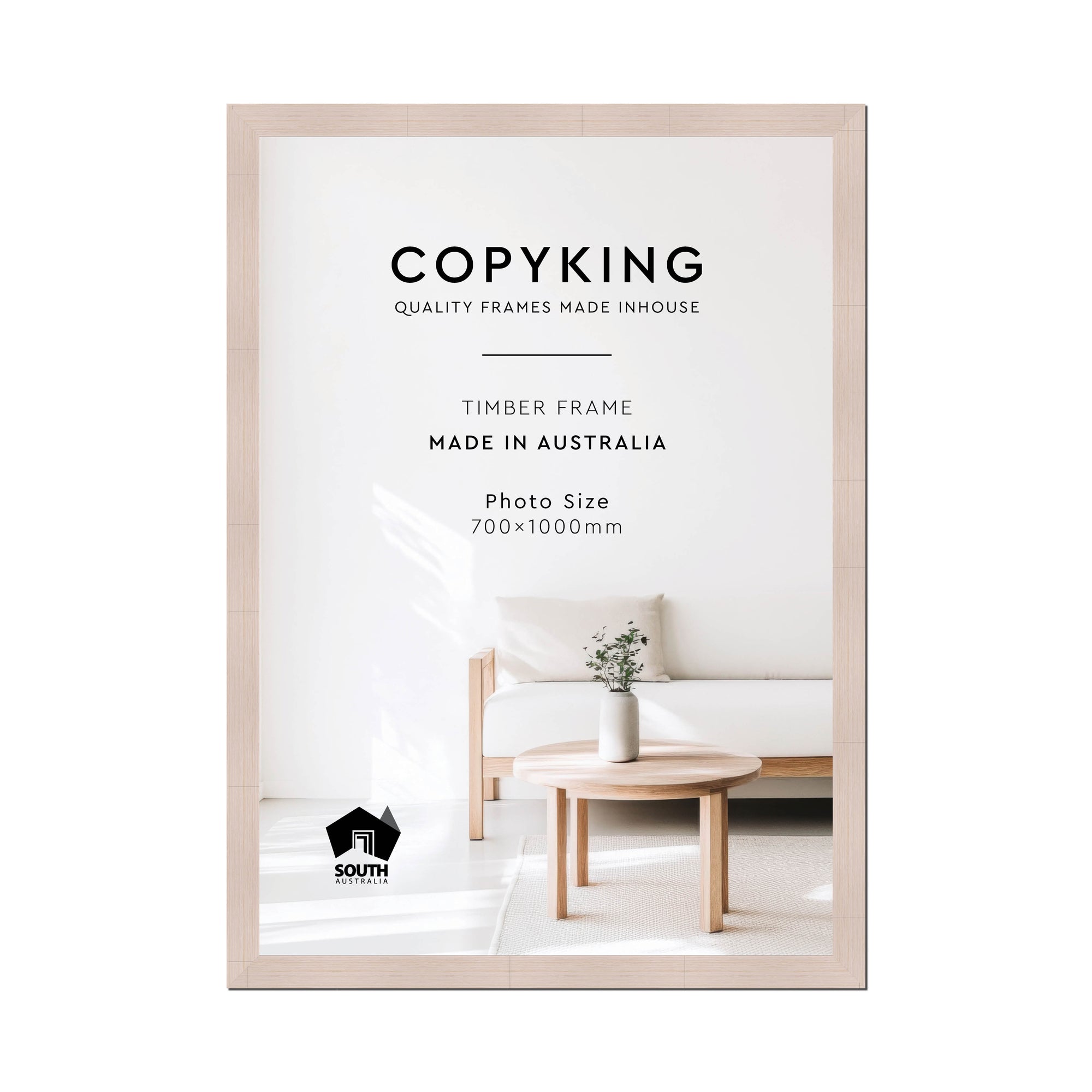 Grove White 40mm Wood Poster Frame - 70cm x 100cm