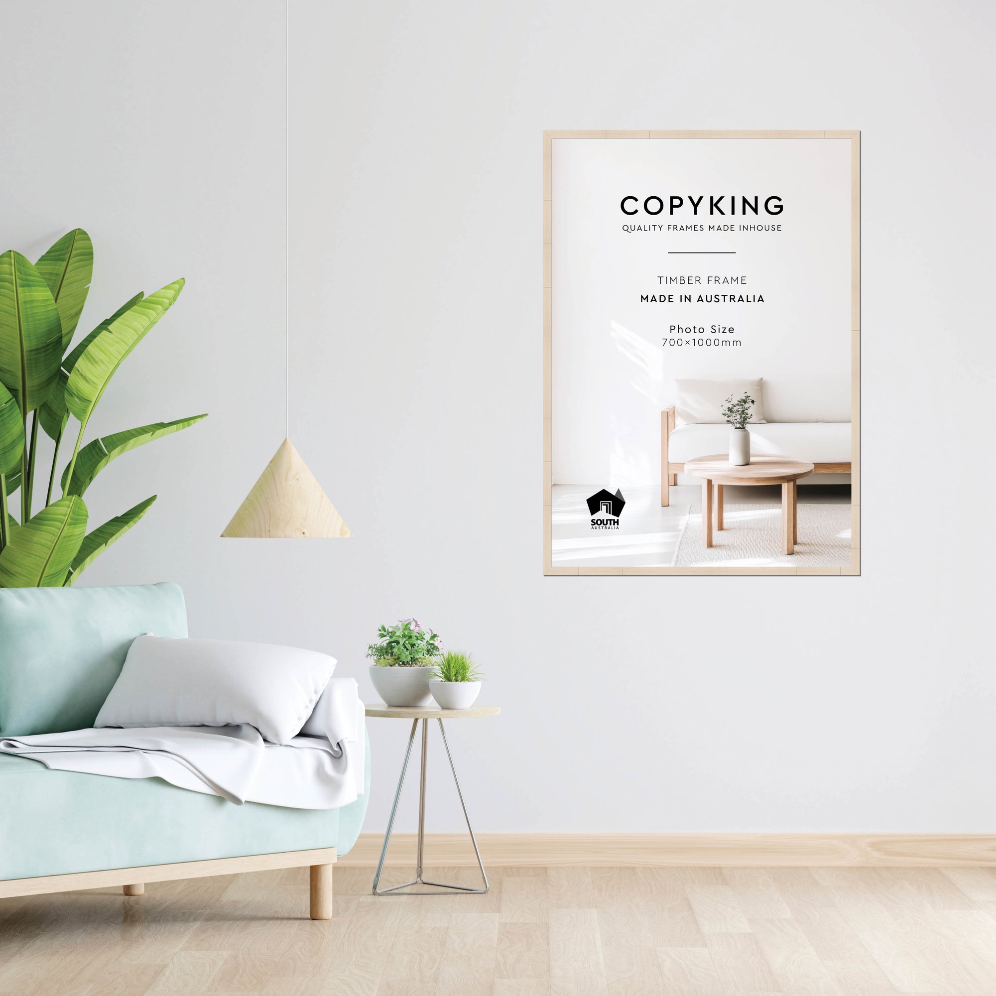Grove White Lime 20mm Wood Poster Frame - 70cm x 100cm