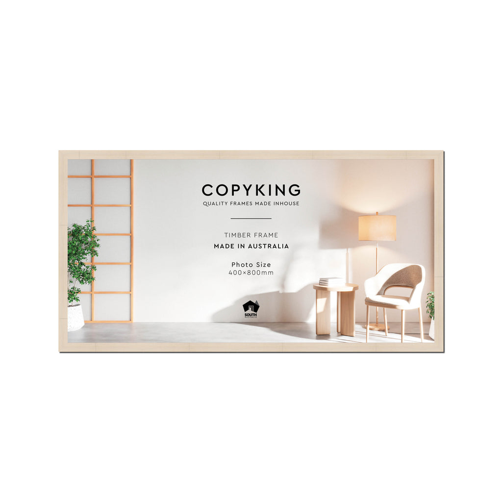 Grove White Lime 20mm Wood Panoramic Photo Frame - 40cm x 80cm