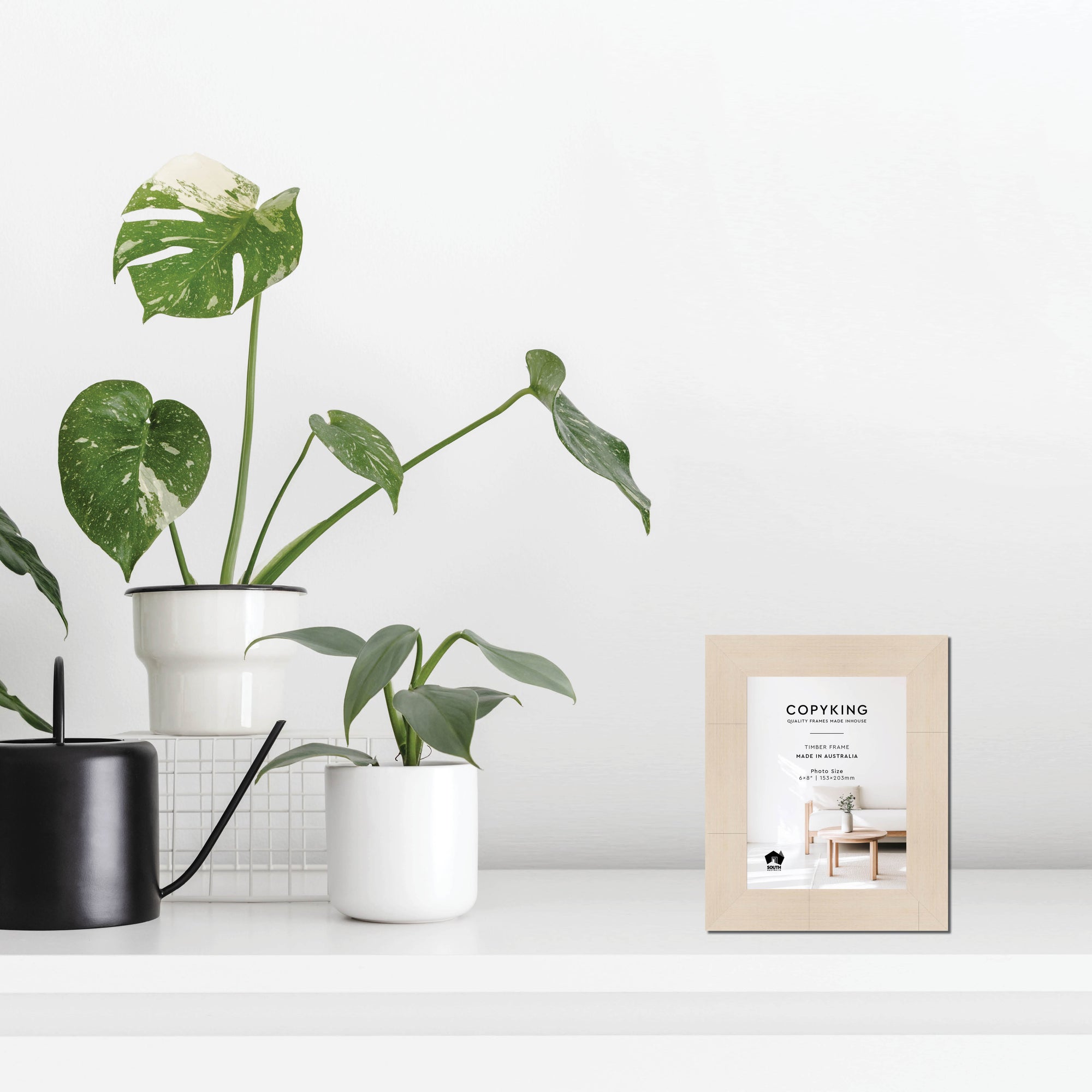 Grove White Lime 40mm Wood Photo Frame - 6" x 8" (153mm x 203mm)