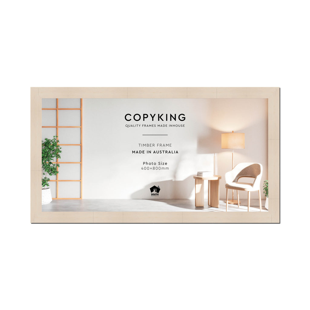 Grove White Lime 40mm Wood Panoramic Photo Frame - 40cm x 80cm