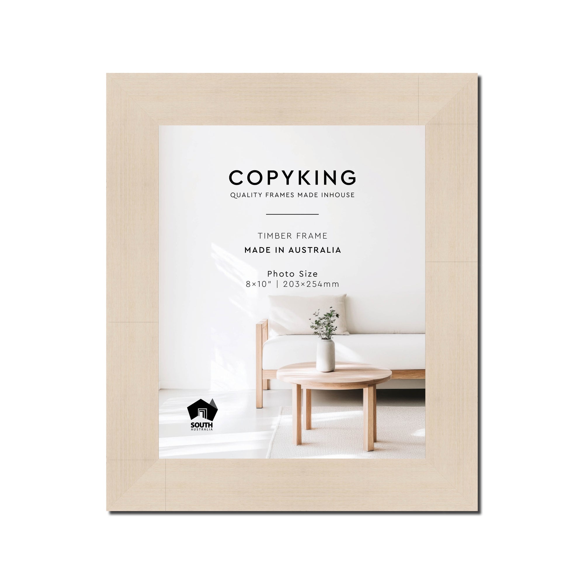 Grove White Lime 40mm Wood Photo Frame - 8" x 10" (203mm x 254mm)