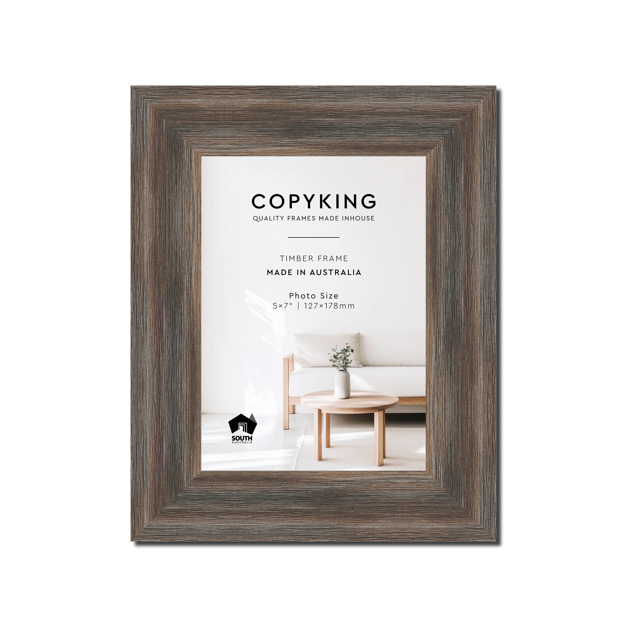 Homestead Brown 40mm Wood Photo Frame - 5" x 7" (127mm x 178mm)