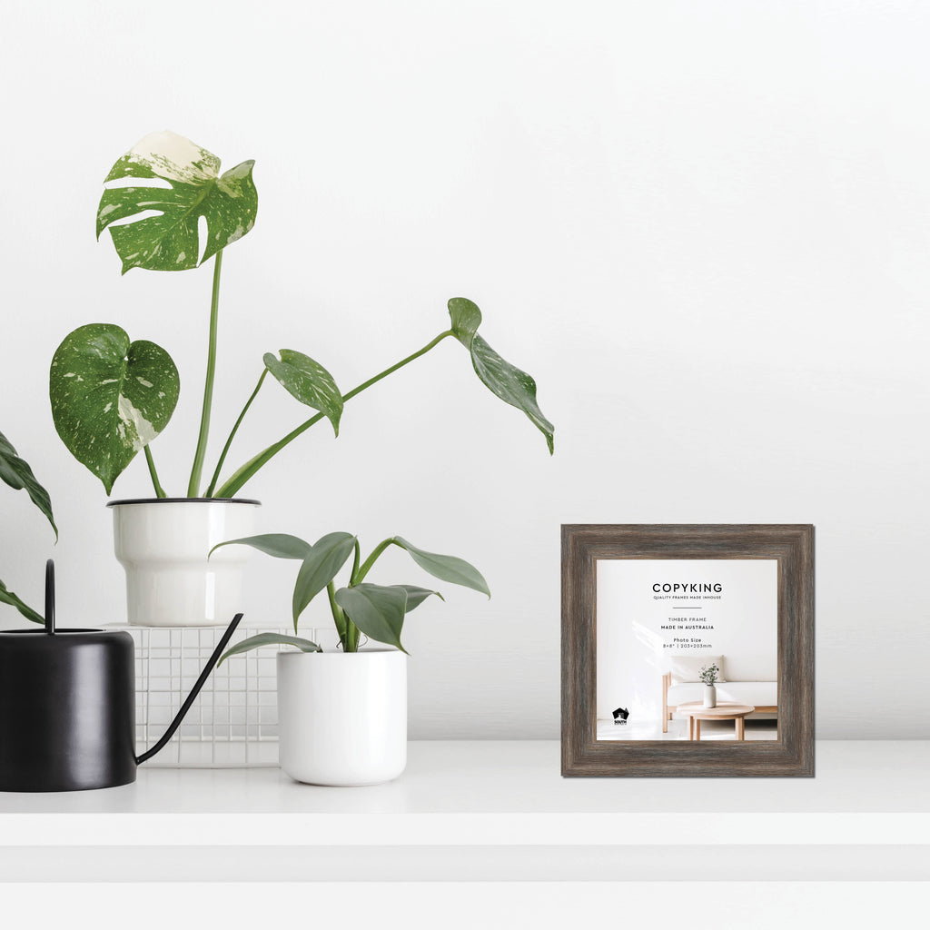 Homestead Brown 40mm Wood Square Photo Frame - 8" x 8" (203mm x 203mm)