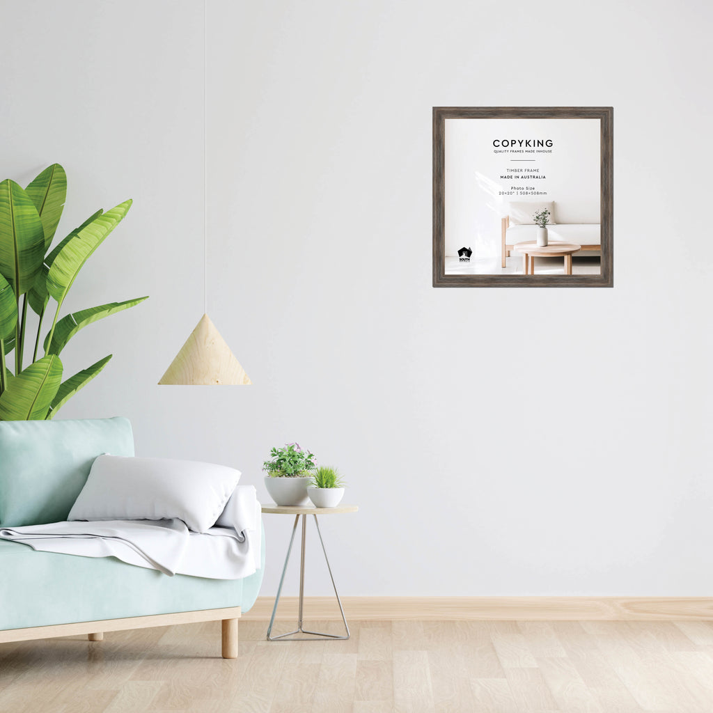 Homestead Brown 40mm Wood Square Photo Frame - 20" x 20" (508mm x 508mm)